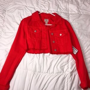 GUESS crop jean jacket